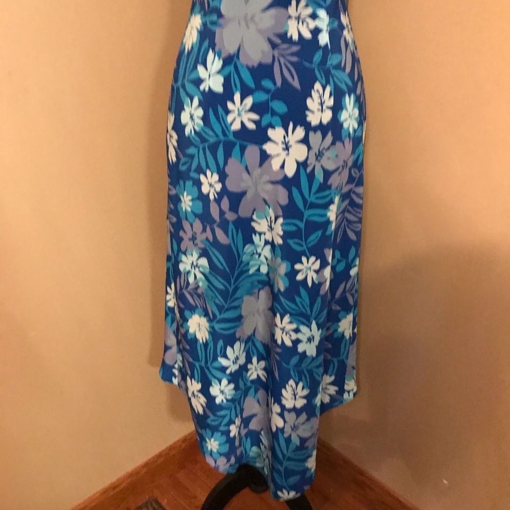 Express blue floral dress size 7/8 - Picture 5 of 7